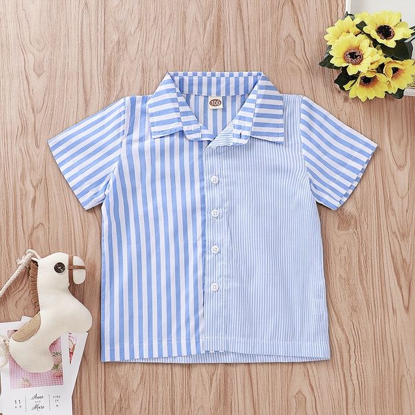 ins blue and white vertical tong chen shan tong chen shan children's shirt striped fold collar short sleeve children's shirt xh166, White;black
ins blue and white vertical tong chen shan tong chen shan children's shirt striped fold collar short sleeve children's shirt xh166, White;black