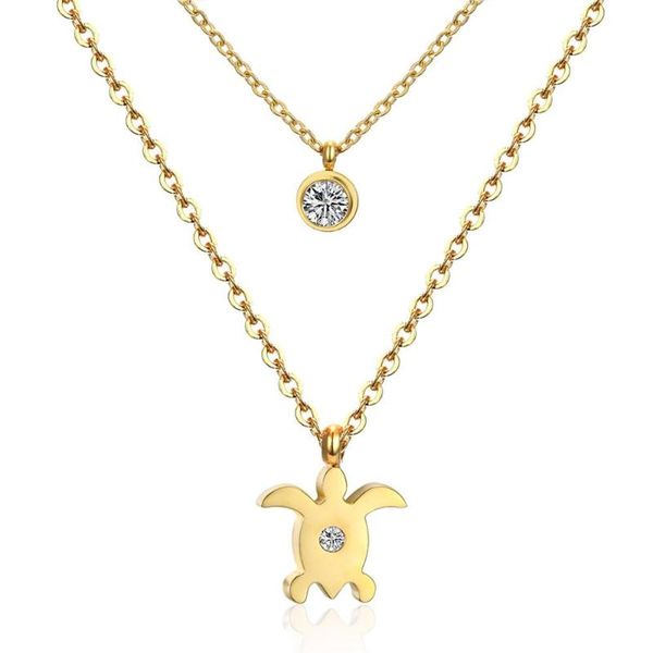 luxukisskids double chain necklace sea-turtle pendant necklace stainless steel choker jewelry women men collares, Silver
luxukisskids double chain necklace sea-turtle pendant necklace stainless steel choker jewelry women men collares, Silver