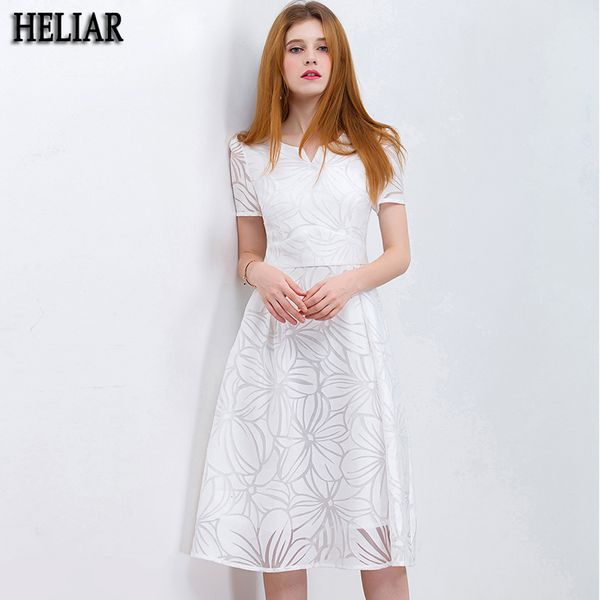 heliar organza white dresses for summer short sleeve elegant floral ladies high waist party dresses hollow out new design, White;black
heliar organza white dresses for summer short sleeve elegant floral ladies high waist party dresses hollow out new design, White;black