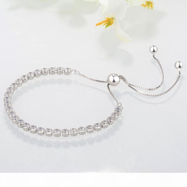 original 925 sterling silver adjustable size crystal shine bracelet with box for designer charms bracelet women wedding jewelry bracelets, Golden;silver
original 925 sterling silver adjustable size crystal shine bracelet with box for designer charms bracelet women wedding jewelry bracelets, Golden;silver