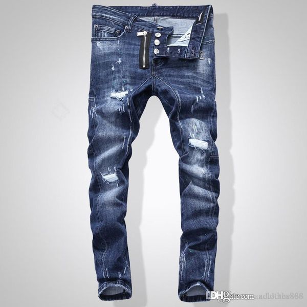 2020 now mens designer jeans distressed zipper mens black ripped skinny jeans casual jeans men skinny jean luxury pants, Blue
2020 now mens designer jeans distressed zipper mens black ripped skinny jeans casual jeans men skinny jean luxury pants, Blue