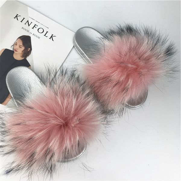 2020 fxfurs new silver bottom female fur shoes raccoon raccoon fur slippers female flip-flops, Black
2020 fxfurs new silver bottom female fur shoes raccoon raccoon fur slippers female flip-flops, Black