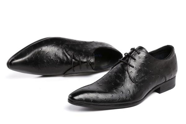 2021-men shoes lace -up men 's formal wear leather shoes ostrich pattern printed wedding shoes oxfords chaussure homme, Black
2021-men shoes lace -up men 's formal wear leather shoes ostrich pattern printed wedding shoes oxfords chaussure homme, Black