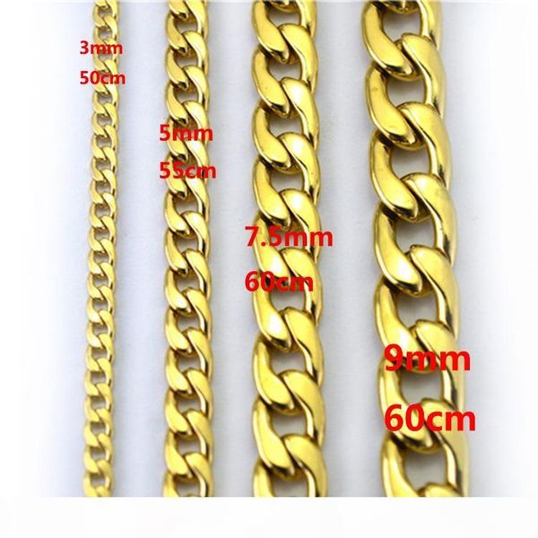 d never fade fashion luxury figaro chain necklace 4 sizes men jewelry 18k real yellow gold plated 9mm chain necklaces for women mens, Silver
d never fade fashion luxury figaro chain necklace 4 sizes men jewelry 18k real yellow gold plated 9mm chain necklaces for women mens, Silver