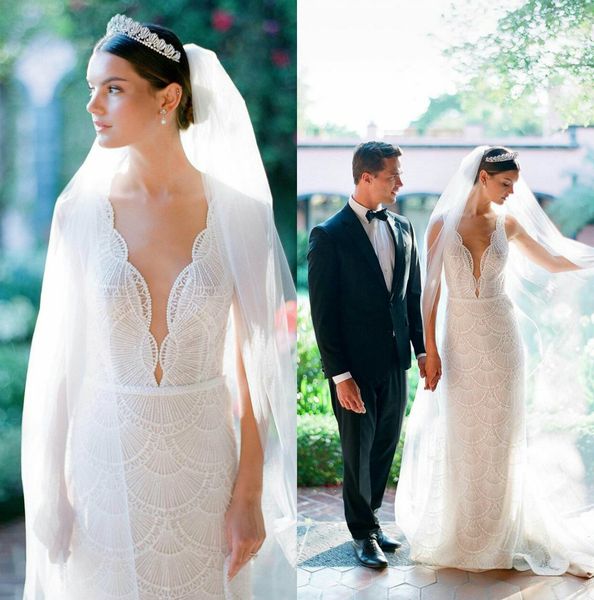 2021 elegant mermaid wedding dresses deep v neck lace appliques beach wedding dress bridal gowns sweep train robes de mariée, White
2021 elegant mermaid wedding dresses deep v neck lace appliques beach wedding dress bridal gowns sweep train robes de mariée, White
