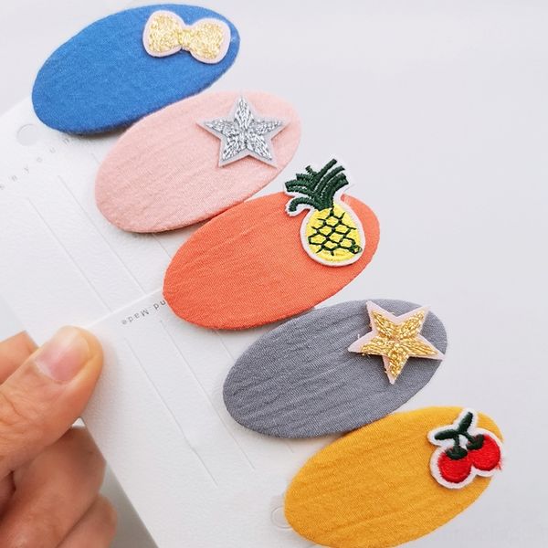 korean new fabric hairpin girl bb clip hair accessories fruit fruit cute girl side clip liu haifa hairpin hair accessories, Slivery;white
korean new fabric hairpin girl bb clip hair accessories fruit fruit cute girl side clip liu haifa hairpin hair accessories, Slivery;white