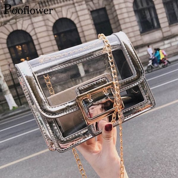 pooflower korea summer transparent bags 2020 women fashion chain mini shoulder bags pvc crossbody bag bolso zh060
pooflower korea summer transparent bags 2020 women fashion chain mini shoulder bags pvc crossbody bag bolso zh060