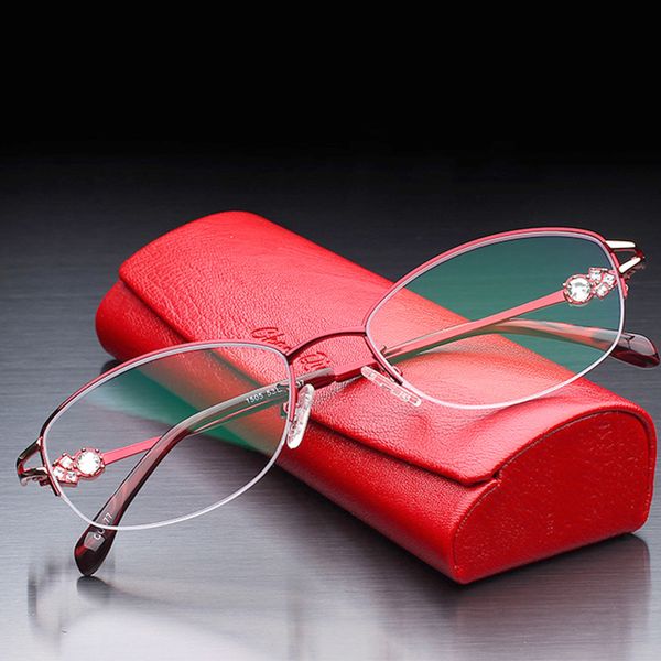 new style half-frame diamond-set advanced metal alloy reading glasses hdcr39 anti-blue lens, White;black
new style half-frame diamond-set advanced metal alloy reading glasses hdcr39 anti-blue lens, White;black