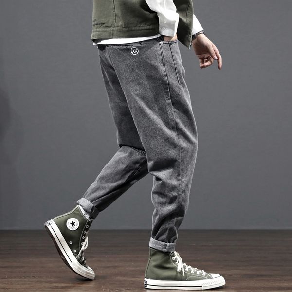 japanese style fashion men jeans loose fit spliced designer harem pants hombre wide leg trousers streetwear hip hop jeans men, Blue
japanese style fashion men jeans loose fit spliced designer harem pants hombre wide leg trousers streetwear hip hop jeans men, Blue