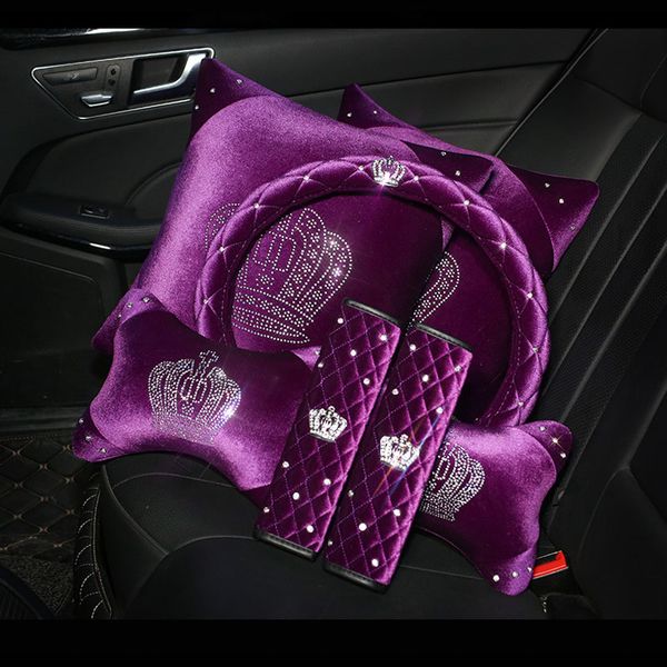 7pcs/set winter plush crown diamond car interior set car cushion waist cushion headrest waist back auto steering wheel cover
7pcs/set winter plush crown diamond car interior set car cushion waist cushion headrest waist back auto steering wheel cover