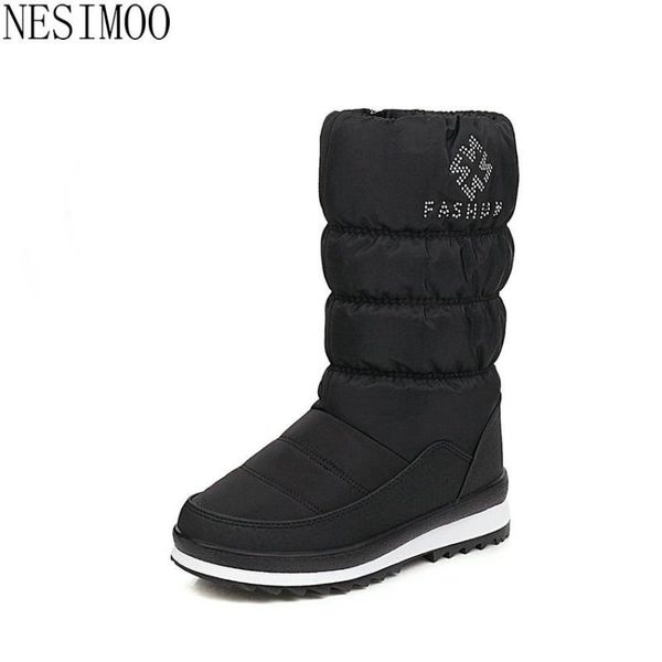 nesimoo 2021 down pu leather women shoes wedge heel zipper snow boots casual round toe keep warm winter mid calf boots size36-41, Black
nesimoo 2021 down pu leather women shoes wedge heel zipper snow boots casual round toe keep warm winter mid calf boots size36-41, Black