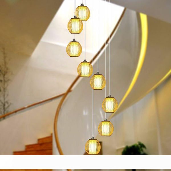 customized chinese double-spinning stairwell long chandelier simple villa penthouse attic pick high bamboo lamp living room
customized chinese double-spinning stairwell long chandelier simple villa penthouse attic pick high bamboo lamp living room
