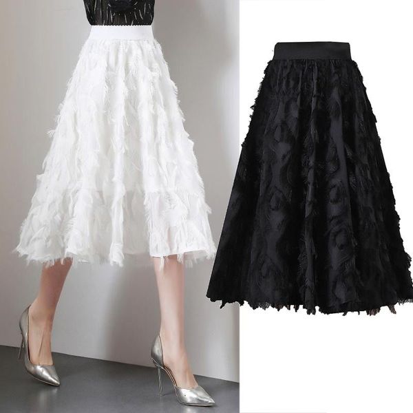 skirts stylish long black white chiffon autumn women chic elegant plover elastic high waist a-line fairy fringe skirt
skirts stylish long black white chiffon autumn women chic elegant plover elastic high waist a-line fairy fringe skirt