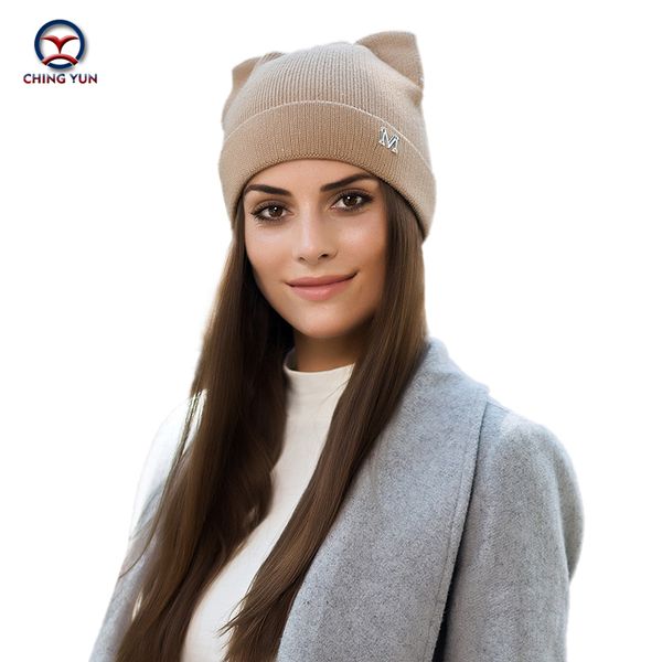 2020 winter autumn ladies hat cat ear knitted hat fashion casual warm versatile ear protection with logo women cap, Blue;gray
2020 winter autumn ladies hat cat ear knitted hat fashion casual warm versatile ear protection with logo women cap, Blue;gray