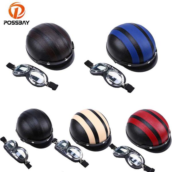 leather motorcycle helmet visor goggles motocross chopper helmets scooter open face half helmet with visor uv goggles capacete
leather motorcycle helmet visor goggles motocross chopper helmets scooter open face half helmet with visor uv goggles capacete