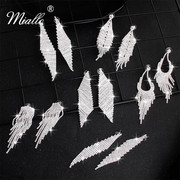 miallo 2020 new austrian crystal tassel wedding earrings bridal women drop earrings for bride bridesmaids jewelry gifts, Silver
miallo 2020 new austrian crystal tassel wedding earrings bridal women drop earrings for bride bridesmaids jewelry gifts, Silver