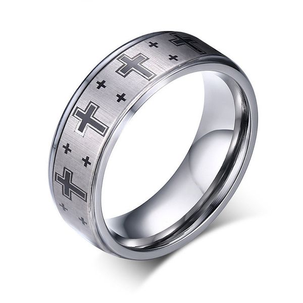 new design wedding tungsten ring men jewelry cross tungsten rings for men, Silver
new design wedding tungsten ring men jewelry cross tungsten rings for men, Silver