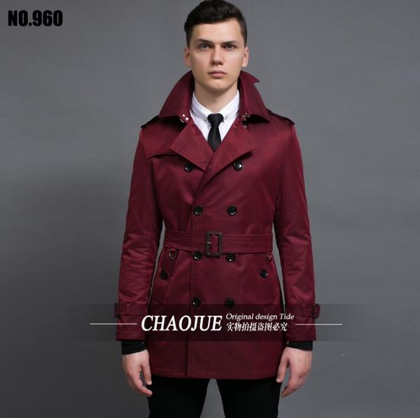 red autumn fashion medium-long trench coat men overcoat long sleeve mens clothing double breasted outerwear casaco masculino, Tan;black
red autumn fashion medium-long trench coat men overcoat long sleeve mens clothing double breasted outerwear casaco masculino, Tan;black