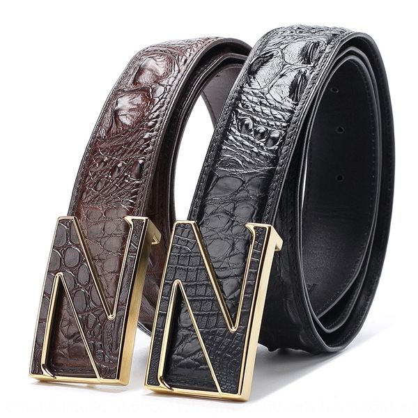 men's genuine leather z letter buckle 3.8 crocodile bone belt plate buckle crocodile leather belt, Black;brown
men's genuine leather z letter buckle 3.8 crocodile bone belt plate buckle crocodile leather belt, Black;brown