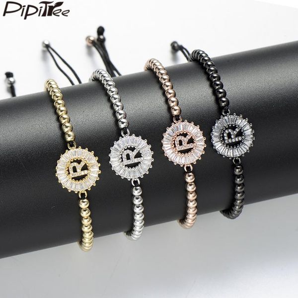 pipitree cubic zirconia 26 alphabet letter initial charm bracelets men women's 4mm copper beads bracelet macrame jewelry r-t, Red;blue
pipitree cubic zirconia 26 alphabet letter initial charm bracelets men women's 4mm copper beads bracelet macrame jewelry r-t, Red;blue