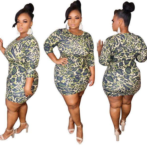 fashion new leopard printing dresses 3/4 long sleeve crew neck plus size lady's bottom dress two colours, Black;gray
fashion new leopard printing dresses 3/4 long sleeve crew neck plus size lady's bottom dress two colours, Black;gray