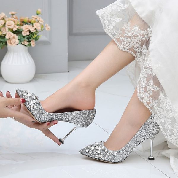luxury designer pumps with logo and box glitter sequined crystal bridal wedding shoes silver champagne gold 2019, Black
luxury designer pumps with logo and box glitter sequined crystal bridal wedding shoes silver champagne gold 2019, Black