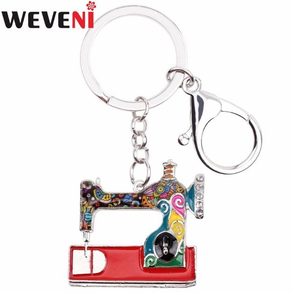 weveni alloy sewing machine key chain key ring handbag decoration charm enamel keychain accessories new trendy jewelry for women, Silver
weveni alloy sewing machine key chain key ring handbag decoration charm enamel keychain accessories new trendy jewelry for women, Silver