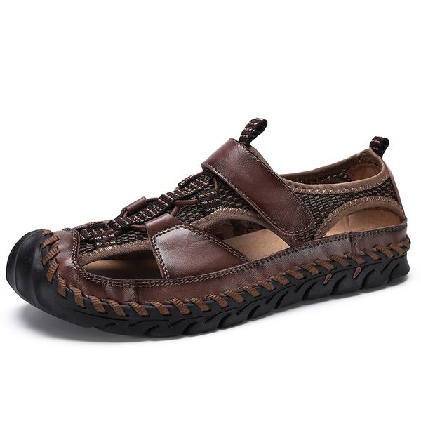 2020 summer genuine leather sandals men's sandals fashion men casual shoes man big size 37-48 design beach men shoes, Black
2020 summer genuine leather sandals men's sandals fashion men casual shoes man big size 37-48 design beach men shoes, Black