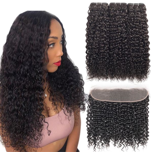 deep wave 3/4 bundles with frontal 13x4 lace frontal closure with bundles remy human hair frontal with bundles, Black
deep wave 3/4 bundles with frontal 13x4 lace frontal closure with bundles remy human hair frontal with bundles, Black