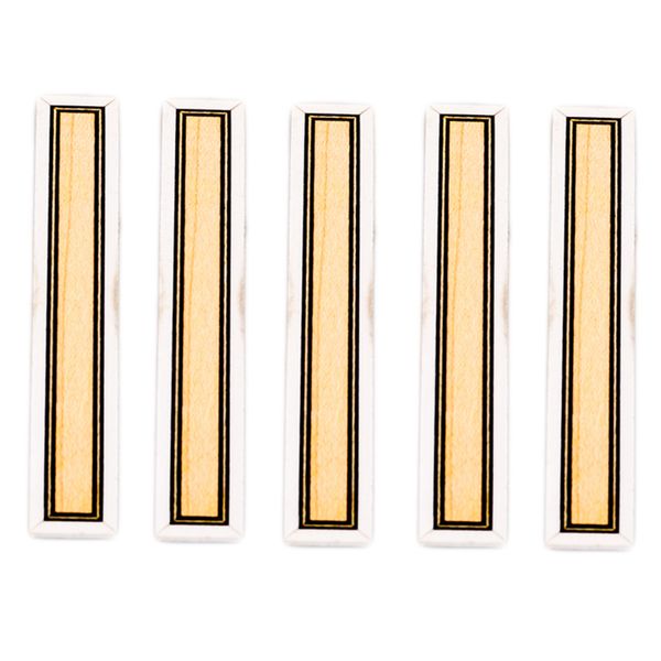 5 pieces wood guitar bridge tie block inlays
5 pieces wood guitar bridge tie block inlays