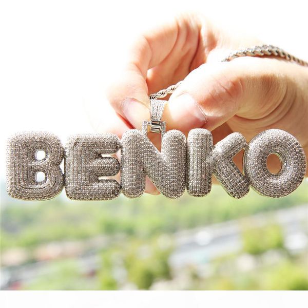 new iced out cz cubic zirconia gold hip hop custom name combination bubble letter pendant chain necklace full diamond initial jewelry, Silver
new iced out cz cubic zirconia gold hip hop custom name combination bubble letter pendant chain necklace full diamond initial jewelry, Silver