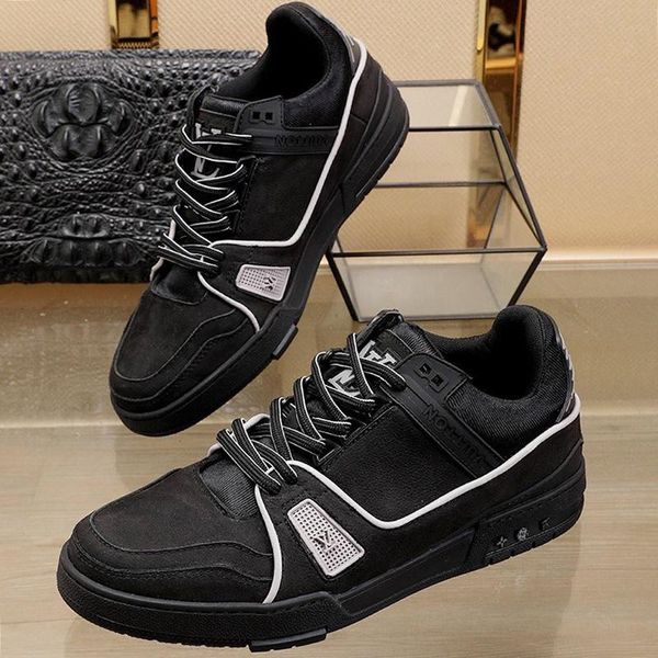 luxury men sneakers shoes fashion leather platform casual with origin box scarpe da uomo footwears trainer sneaker men shoes, Black
luxury men sneakers shoes fashion leather platform casual with origin box scarpe da uomo footwears trainer sneaker men shoes, Black