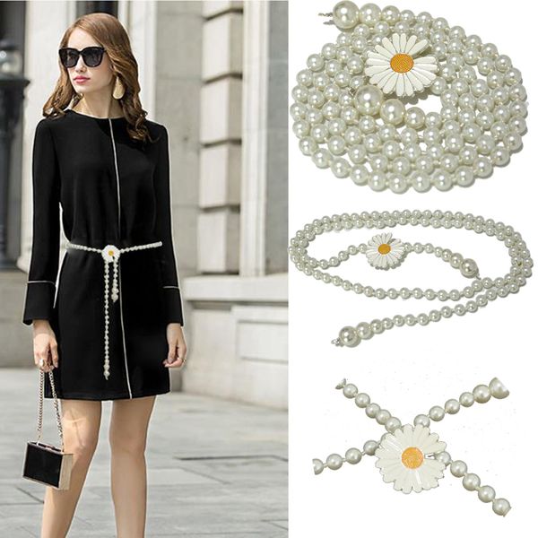 belts luxur brand 2021 trend women's small daisy pearl waist chain ladies fashion wild decoration glass bead bg-1576, Black;brown
belts luxur brand 2021 trend women's small daisy pearl waist chain ladies fashion wild decoration glass bead bg-1576, Black;brown