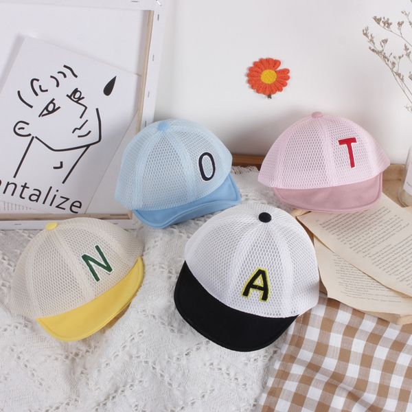 personalized simple embroidery letter children's net cap embroidered cap hat breathable net cloth pure color baby duck tongue hat, Yellow
personalized simple embroidery letter children's net cap embroidered cap hat breathable net cloth pure color baby duck tongue hat, Yellow