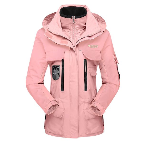 women's winter 2 pcs inside cotton-paded jackets outdoor sport waterproof thermal hiking ski mountain climbing windbreaker coats, Blue;black
women's winter 2 pcs inside cotton-paded jackets outdoor sport waterproof thermal hiking ski mountain climbing windbreaker coats, Blue;black