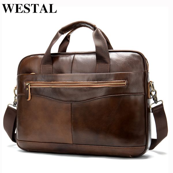 westal men's leather bags business men briefcases genuine leather lapbags work/computer for document briefcases 1118
westal men's leather bags business men briefcases genuine leather lapbags work/computer for document briefcases 1118