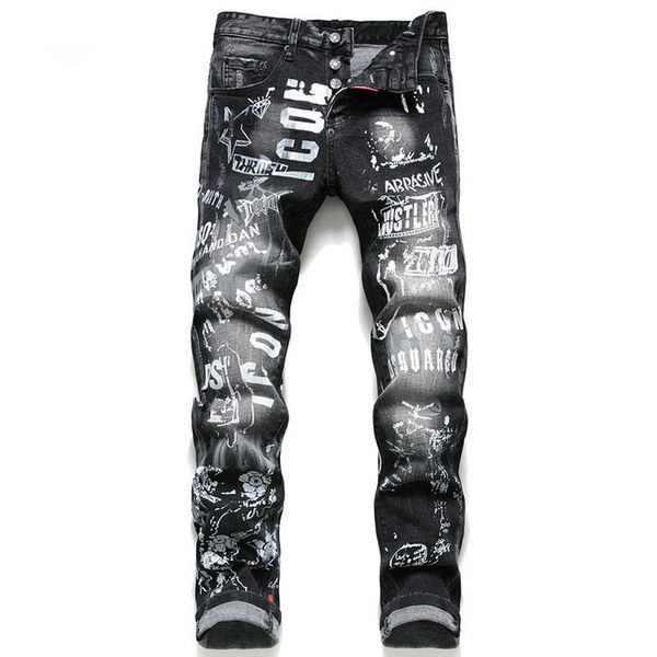 Men's Jeans Popular 2020 Europe and America autumn and winter hot new men's fashion personality slim leg jeans
Men's Jeans Popular 2020 Europe and America autumn and winter hot new men's fashion personality slim leg jeans