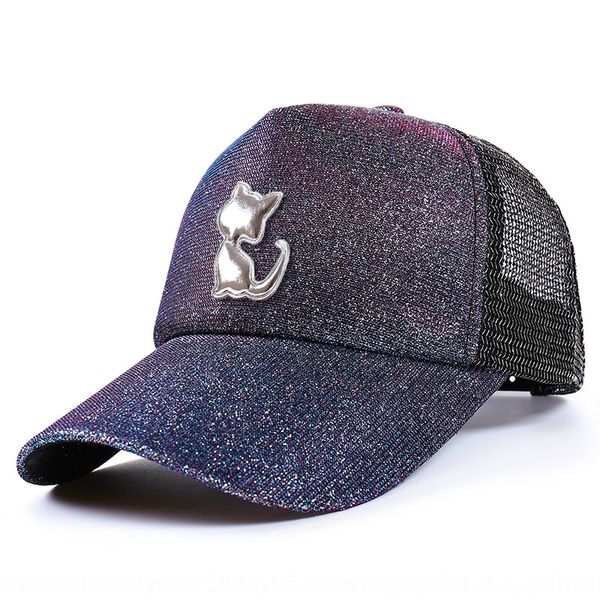 2019 new korean hip-hop fluorescent baseball baseball kitten cap gradient color flash powder net cap men's and women's sun hat, Blue;gray
2019 new korean hip-hop fluorescent baseball baseball kitten cap gradient color flash powder net cap men's and women's sun hat, Blue;gray