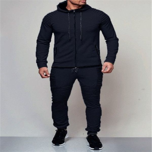 2020 new style, men's sportswear, spring and autumn models, men's sportswear, pure black cardigan hoodie suit, track suit men', Gray
2020 new style, men's sportswear, spring and autumn models, men's sportswear, pure black cardigan hoodie suit, track suit men', Gray