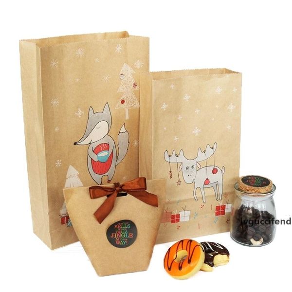 12pcs/set christmas kraft paper bag xmas stickers set moose gift paper bag xmas candy cookies packing bags
12pcs/set christmas kraft paper bag xmas stickers set moose gift paper bag xmas candy cookies packing bags