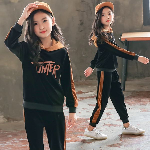 teens girls sports suits for kids autumn wear 2020 long sleeve hooded jackets + pant 2pcs tracksuit teenagers baby girl clothing, White
teens girls sports suits for kids autumn wear 2020 long sleeve hooded jackets + pant 2pcs tracksuit teenagers baby girl clothing, White