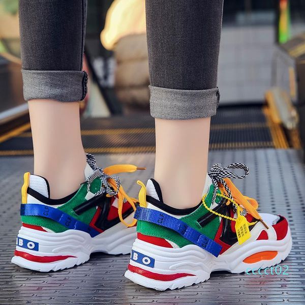 женщины клинья мода папа кроссовки new женщины tenis обувь 2019 туфли на платформе flats женский коренастый кроссовки, Black
женщины клинья мода папа кроссовки new женщины tenis обувь 2019 туфли на платформе flats женский коренастый кроссовки, Black