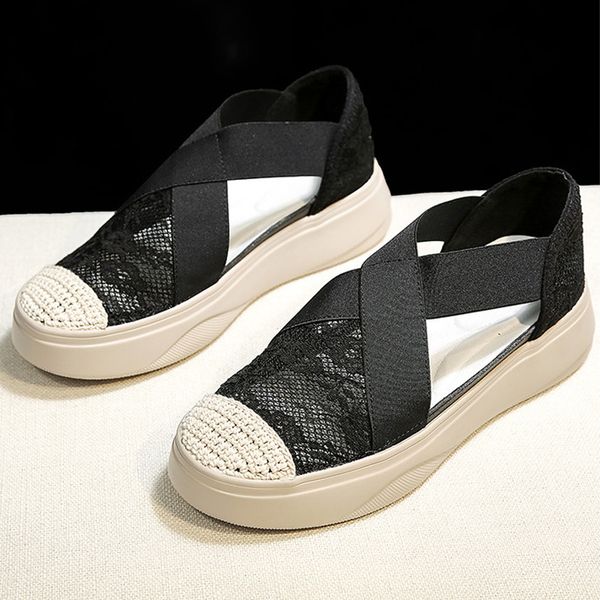 platform sandals woman summer sandal low shoes fashion sandals women retro sewing mesh flats elastic bandage casual
platform sandals woman summer sandal low shoes fashion sandals women retro sewing mesh flats elastic bandage casual