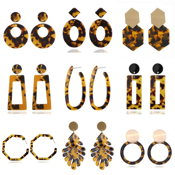 24 styles acrylic resin leopard dangle earring for women fashion tortoiseshell geometry acetate party jewelry brincos, Silver
24 styles acrylic resin leopard dangle earring for women fashion tortoiseshell geometry acetate party jewelry brincos, Silver