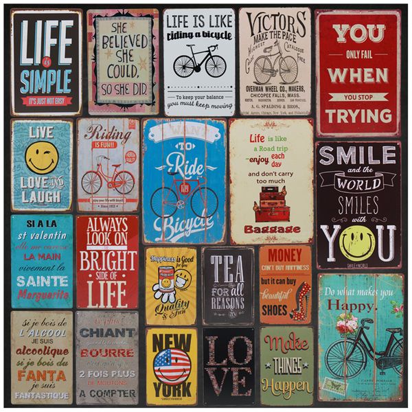 vintage metal retro stickers tintin plaque tin signs love smile life happy sign poster plate painting wall decor
vintage metal retro stickers tintin plaque tin signs love smile life happy sign poster plate painting wall decor