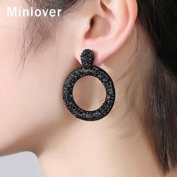 minlover black crystal statement big circle round drop earrings for women minimalist rhinestone hanging earrings jewelry meh1455, Silver
minlover black crystal statement big circle round drop earrings for women minimalist rhinestone hanging earrings jewelry meh1455, Silver