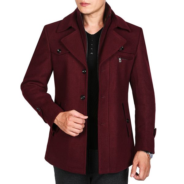 wool 2020 new men's overcoat men cashmere male winter thickening long keep warm coat, Black
wool 2020 new men's overcoat men cashmere male winter thickening long keep warm coat, Black