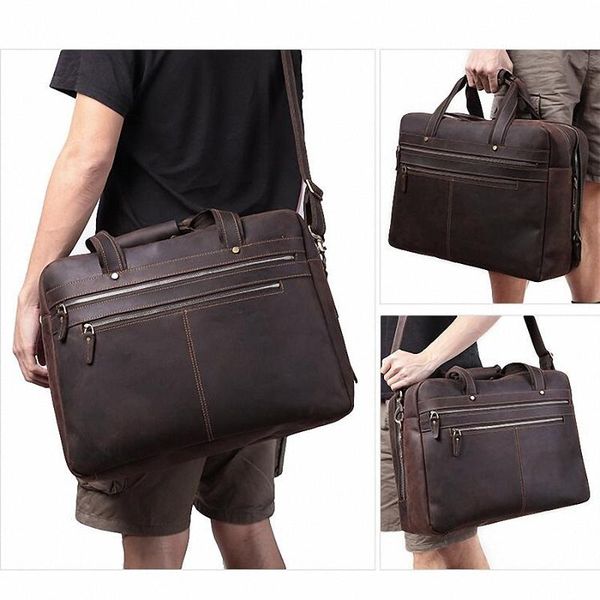 briefcases 2021 vintage mens genuine leather briefcase crazy horse messenger male 17inch lapbag men business travel
briefcases 2021 vintage mens genuine leather briefcase crazy horse messenger male 17inch lapbag men business travel
