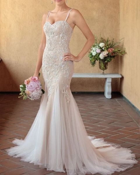 sheath / column wedding dresses v neck court train lace sleeveless wedding dress in color with lace insert appliques, White
sheath / column wedding dresses v neck court train lace sleeveless wedding dress in color with lace insert appliques, White