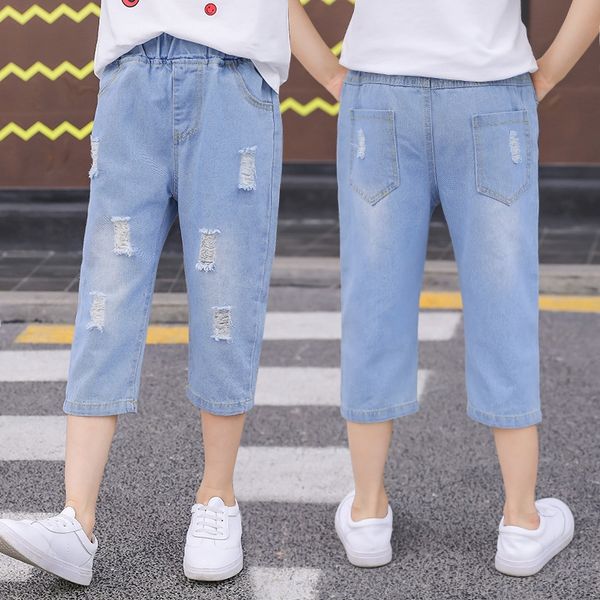 summer girl's summer 2020 new hole and children's jeans jeans pants children's all-match thin pants, Blue
summer girl's summer 2020 new hole and children's jeans jeans pants children's all-match thin pants, Blue
